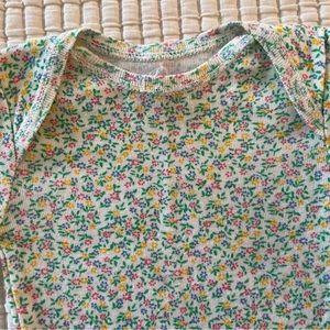 Petit Bateau Floral Long Sleeve Baby Shirt Top 3 months